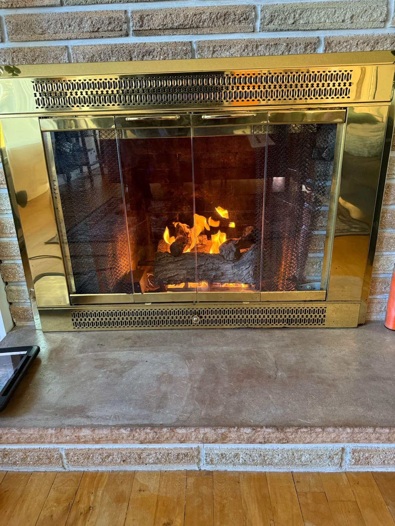 Before chimney inspection photo