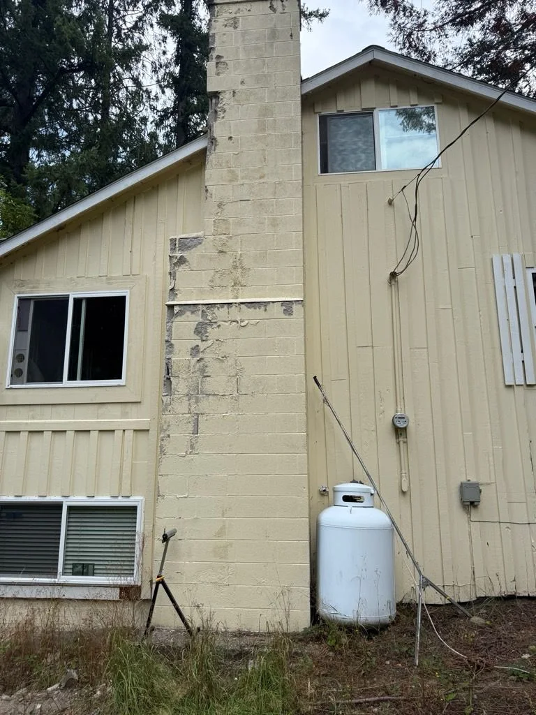 Before chimney cleaning photo