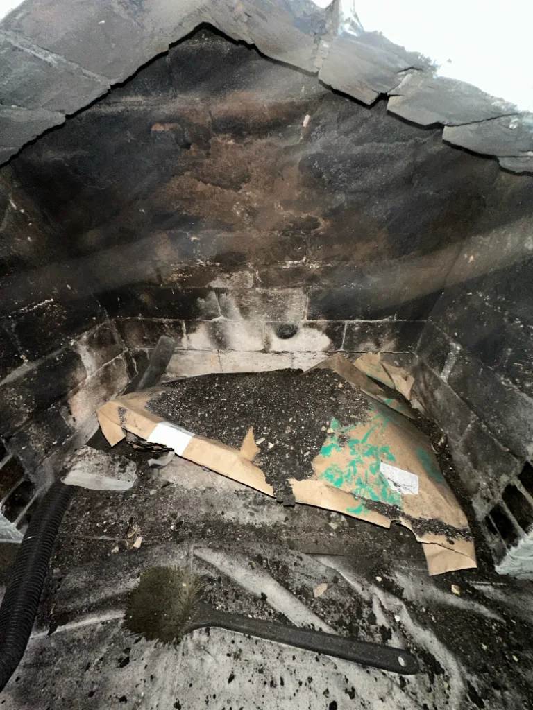 Before chimney service photo