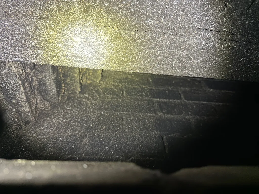 Before chimney inspection photo