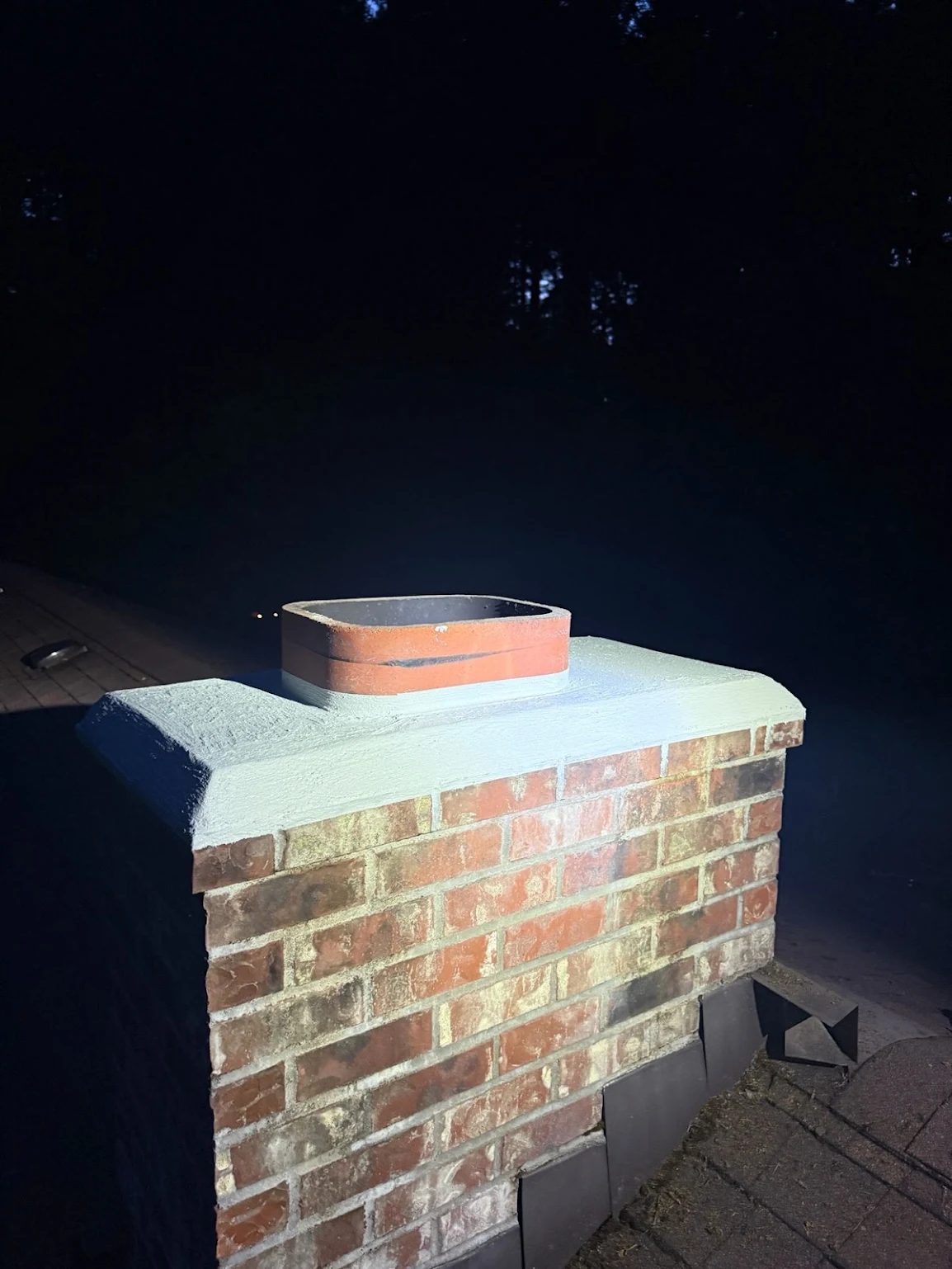 Before chimney inspection photo